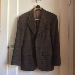Houndstooth Tweed Blazer, Size 38S